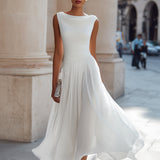 Christine | Robe Midi Plissée Élégance