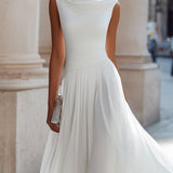 Christine | Robe Midi Plissée Élégance