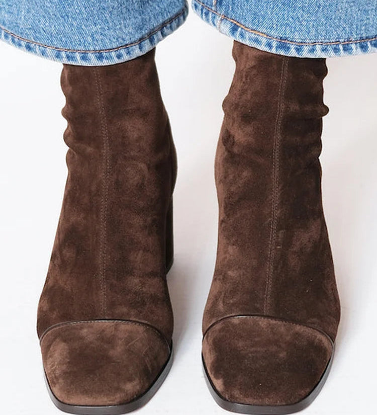Clara| Bottines en Daim Élégantes
