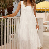 Liza | Robe midi blanche
