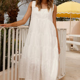 Liza | Robe midi blanche