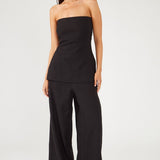 Coline | Pantalon en lin noir
