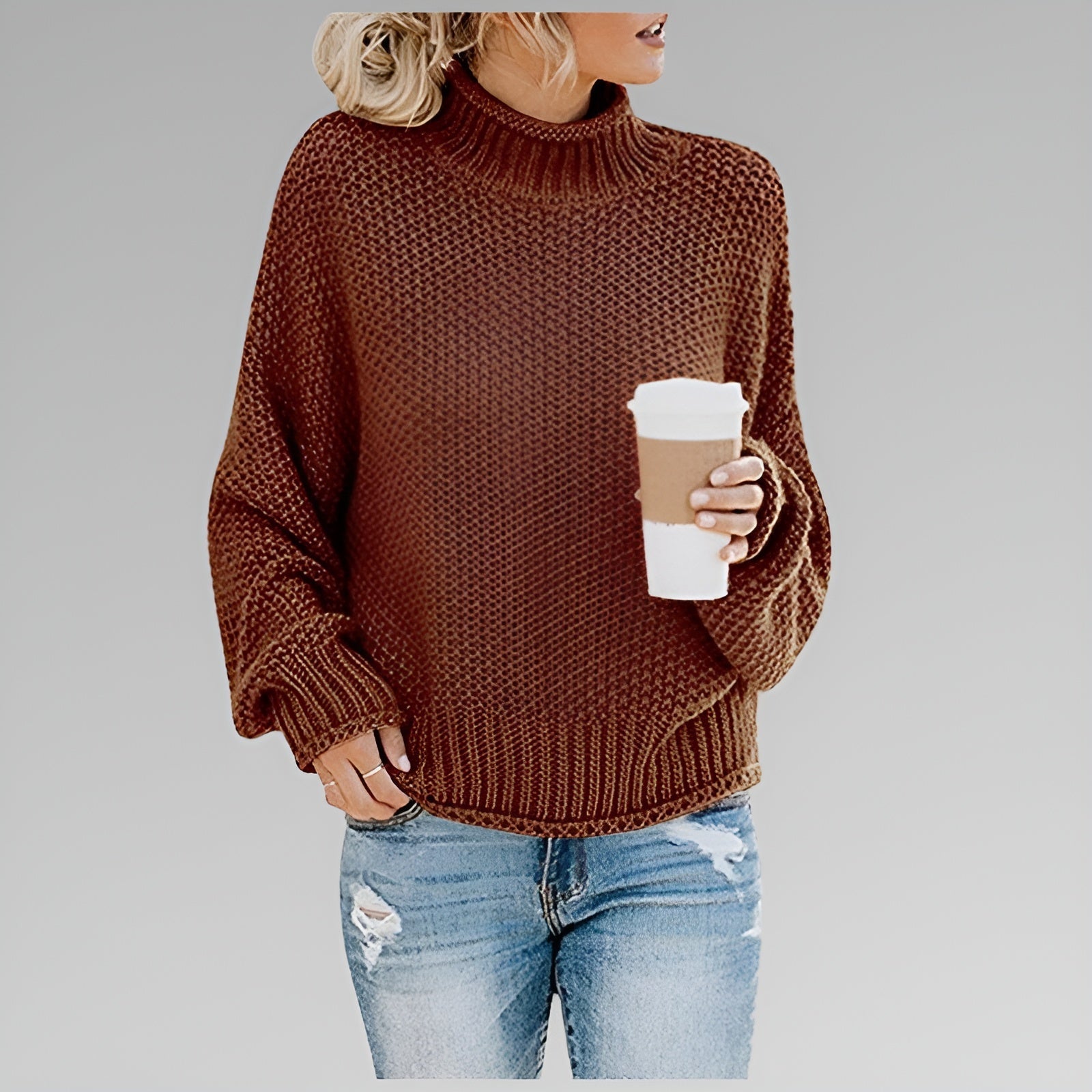Anne | Pull Tricoté Classique et Confortable