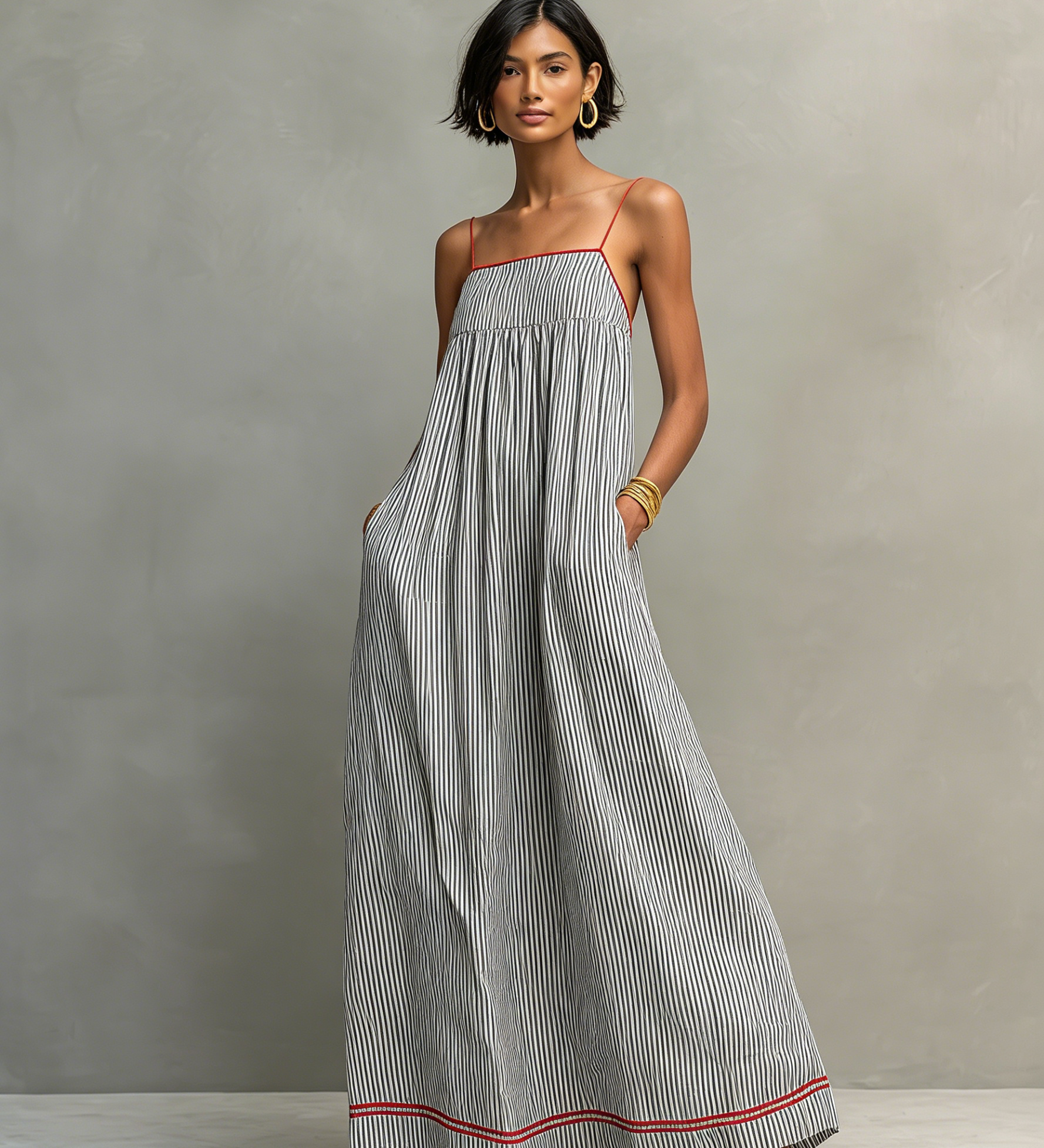 Janessa | Robe longue minimaliste
