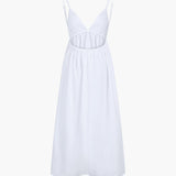 Clara | Robe longue dos nu style cowgirl côtière