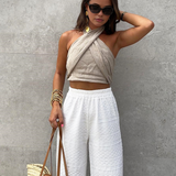 Vivra | Débardeur ajusté dos nu croisé Cotton & Line