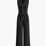 Tara | Ensemble pantalon en coton et lin