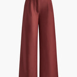 Manon | Pantalon large uni sans ceinture