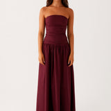 Amber | Robe longue carmel
