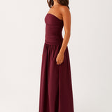 Amber | Robe longue carmel