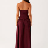 Amber | Robe longue carmel