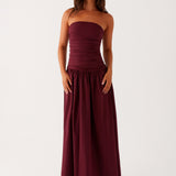 Amber | Robe longue carmel