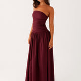 Amber | Robe longue carmel