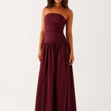 Amber | Robe longue carmel