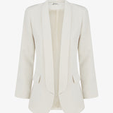 Alice | Blazer uni à manches longue - beige