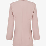 Yan - Blazer uni à manches longue - Vieux rose