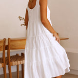 Liza | Robe midi blanche