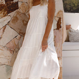 Liza | Robe midi blanche