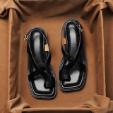 Talia | Sandales croisées en cuir italien