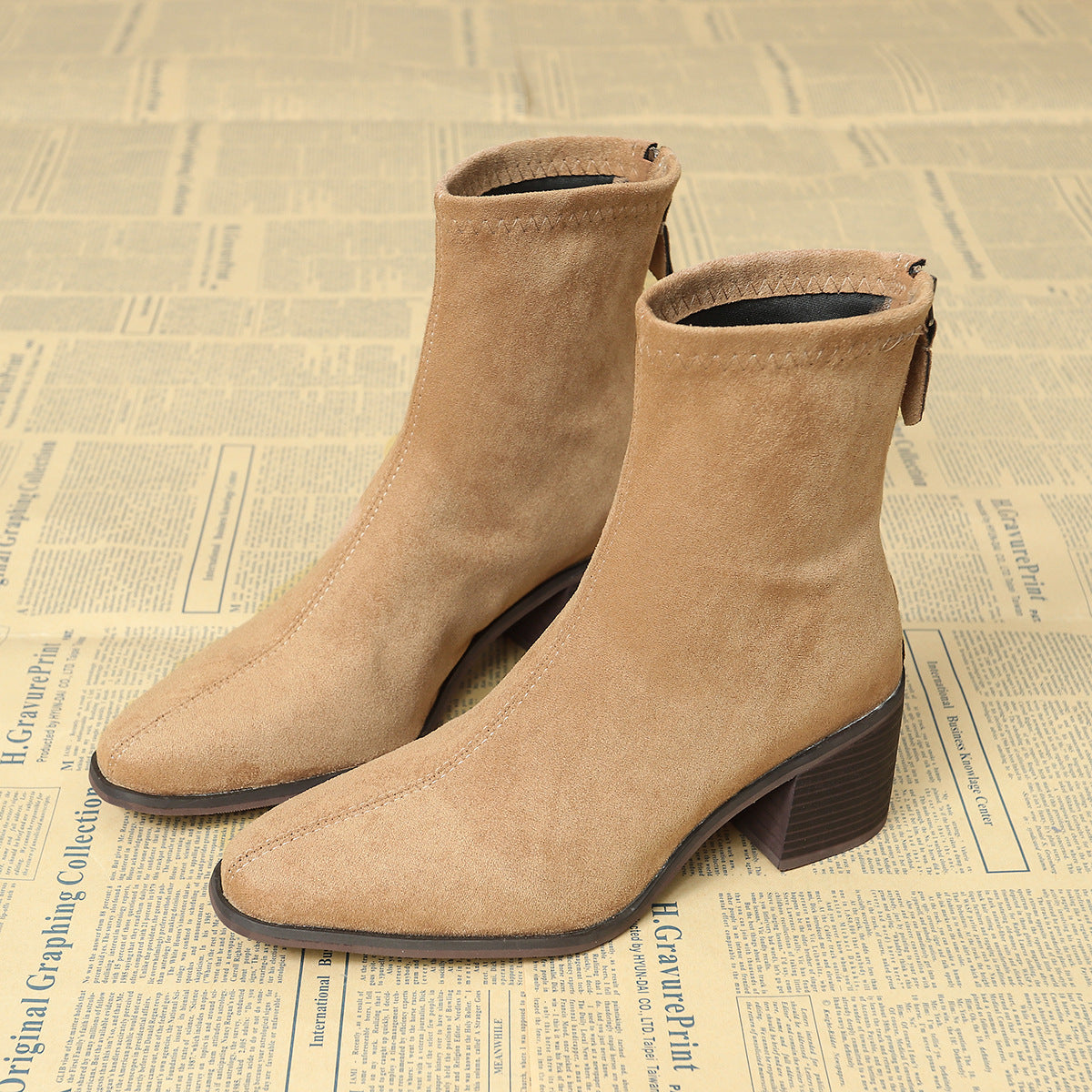Kate | Bottines au Style Élégant en Daim