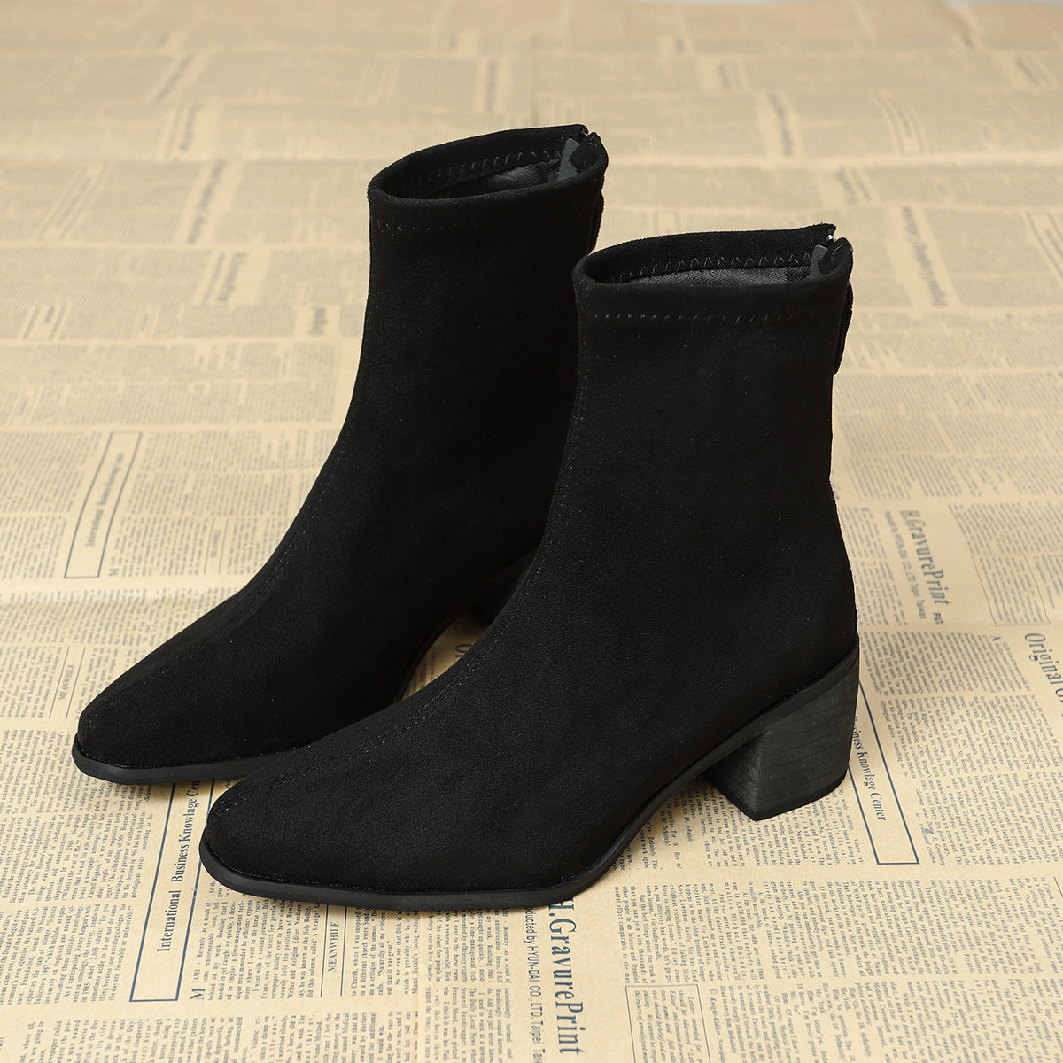 Kate | Bottines au Style Élégant en Daim