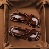 Talia | Sandales croisées en cuir italien