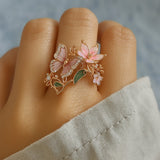 Bague Zirkonia Papillon Natur Ljus