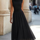 Christine | Robe Midi Plissée Élégance