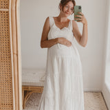 Liza | Robe midi blanche
